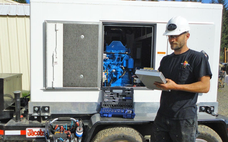 Securing radial networks with mobile generators